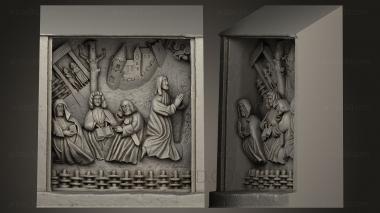 High reliefs and bas-reliefs, historical and religious (GRLFH_0057) 3D model for CNC machine